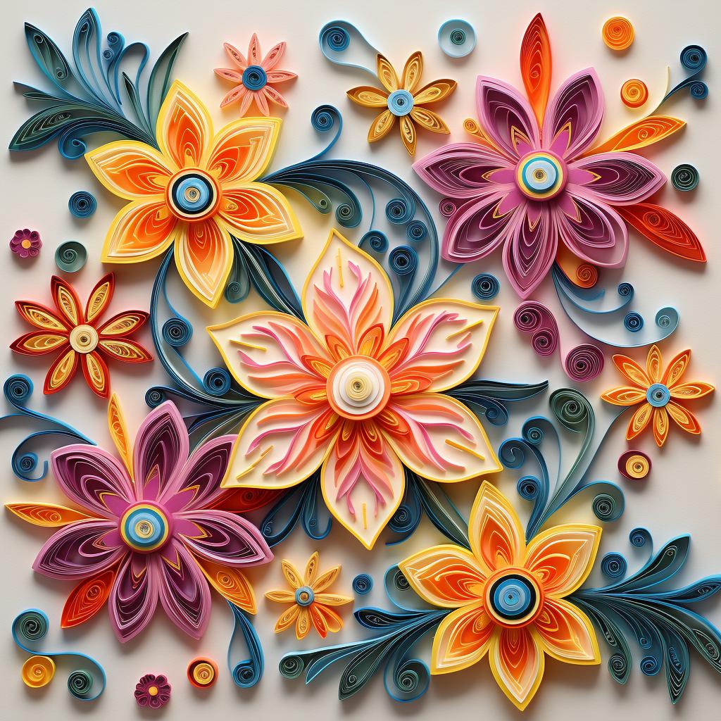 A simple quilling pattern drawn on paper